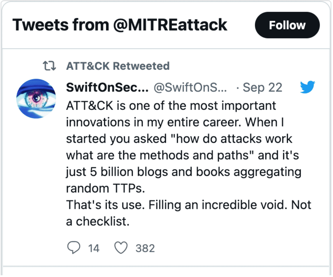 mitre attack tweet
